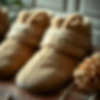 Sustainable Materials in Rabbit Slippers Close-up of sustainable materials used in rabbit slippers