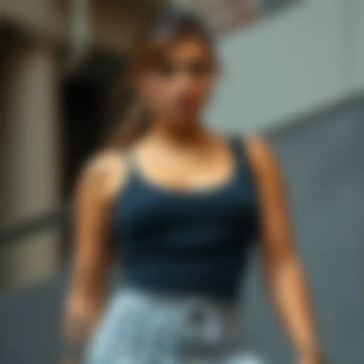 A diverse range of styling options for workout wife beaters