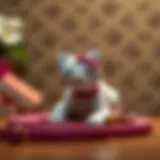 Charming Hello Kitty dog leash displayed on a stylish background