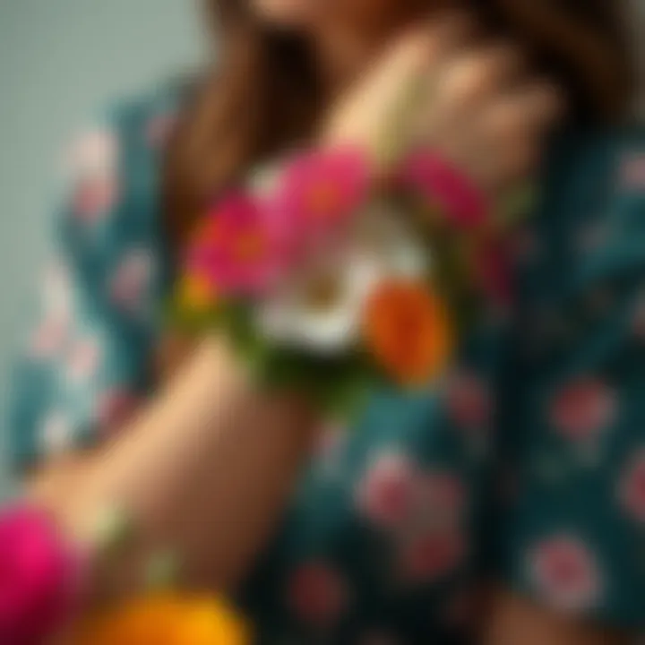 Personalized wrist flowers reflecting individual style