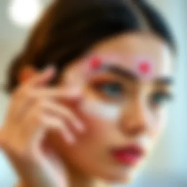 Techniques for Effective Eyelid Tape Application Illustration showing proper technique for applying eyelid tape