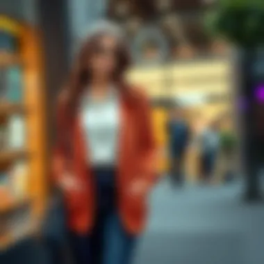 Fashionable short cardigan paired with a chic outfit