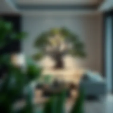 A harmonious living space showcasing the Tree of Life decor