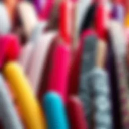 Elegant display of various fingernail polish strips showcasing different colors and patterns