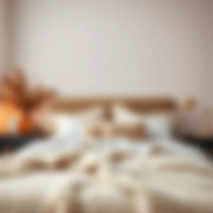 Stylish Bedroom with Fuzzy Sheets A beautifully styled bedroom featuring fuzzy sheets