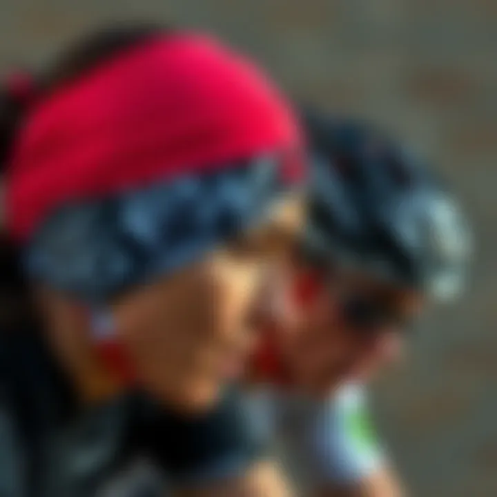 Comparison of traditional and sweat-wicking headbands