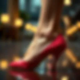 Elegant heel fillers enhancing footwear aesthetics