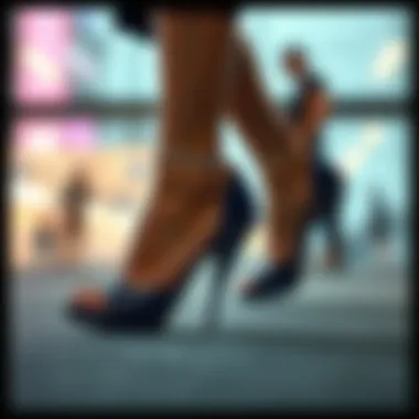 Heel Fillers as a Fashion Statement Stylish footwear showcasing heel fillers in fashion