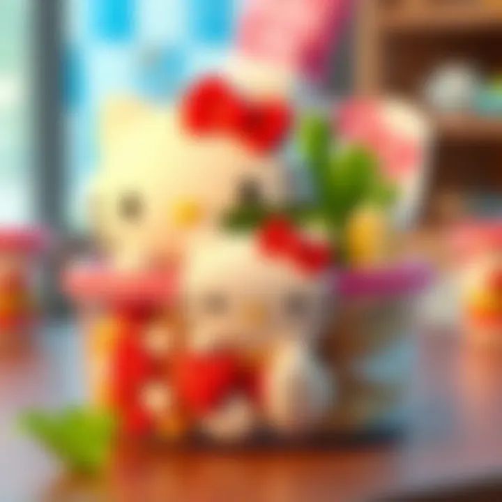 Hello Kitty food container with healthy meal options