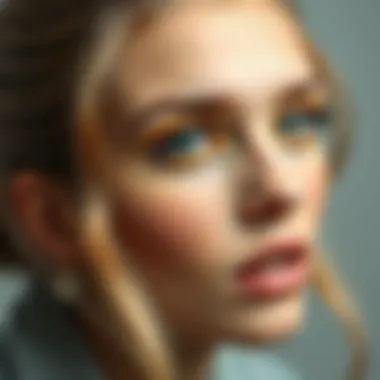 Color and texture choices for cheekbone enhancement