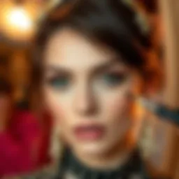 Makeup techniques for highlighting cheekbones