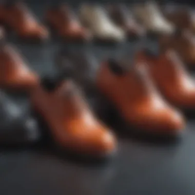 A timeline graphic illustrating the historical evolution of platform shoes