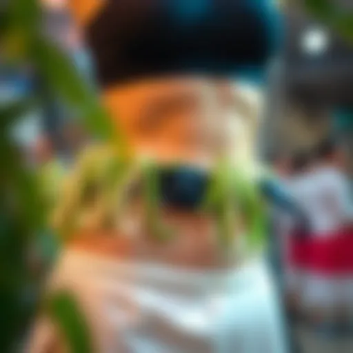 Elegant Hula Weight Belt Design A vibrant hula weight belt showcasing its design and materials