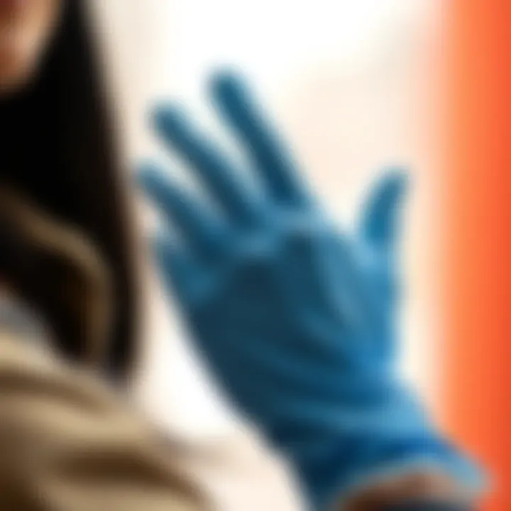 Maintenance tips for cleaning gloves illustrated