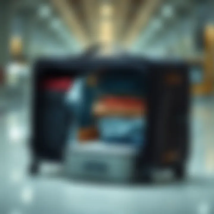 Innovative design of travel storage bags showcasing features