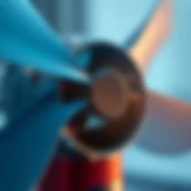 Revolutionary Cooling: Advanced Spray Fan Mechanism Close-up of innovative spray fan technology