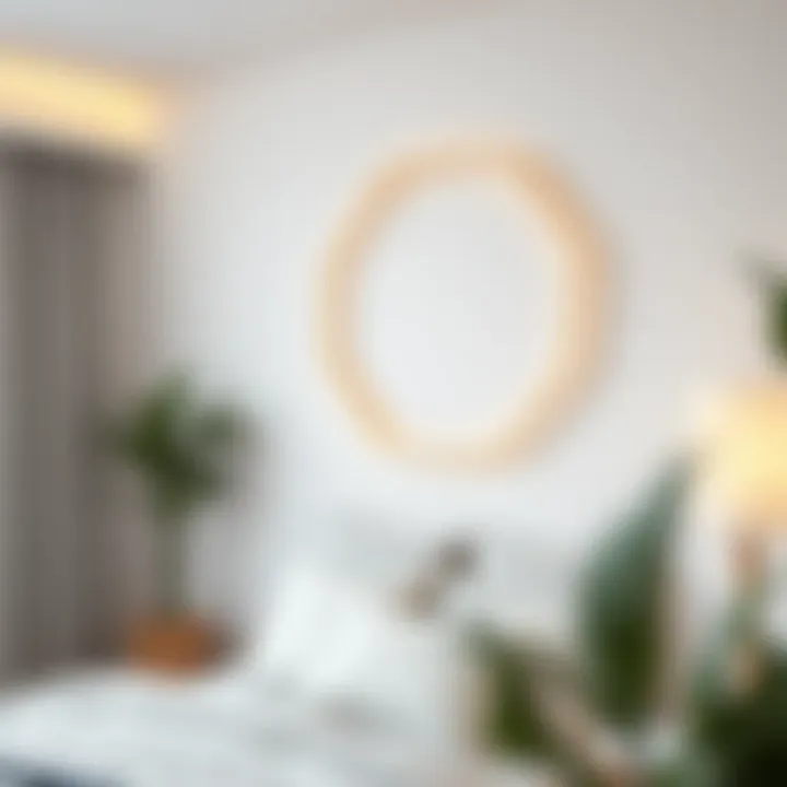 Modern geometric wreath design