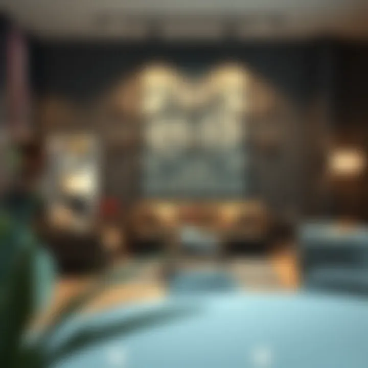 Contemporary living space showcasing iron metal decor.