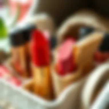 Close-up of sustainable materials used in organizers
