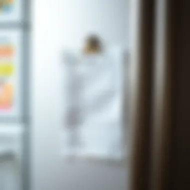 A stylish magnetic shopping list on a refrigerator door