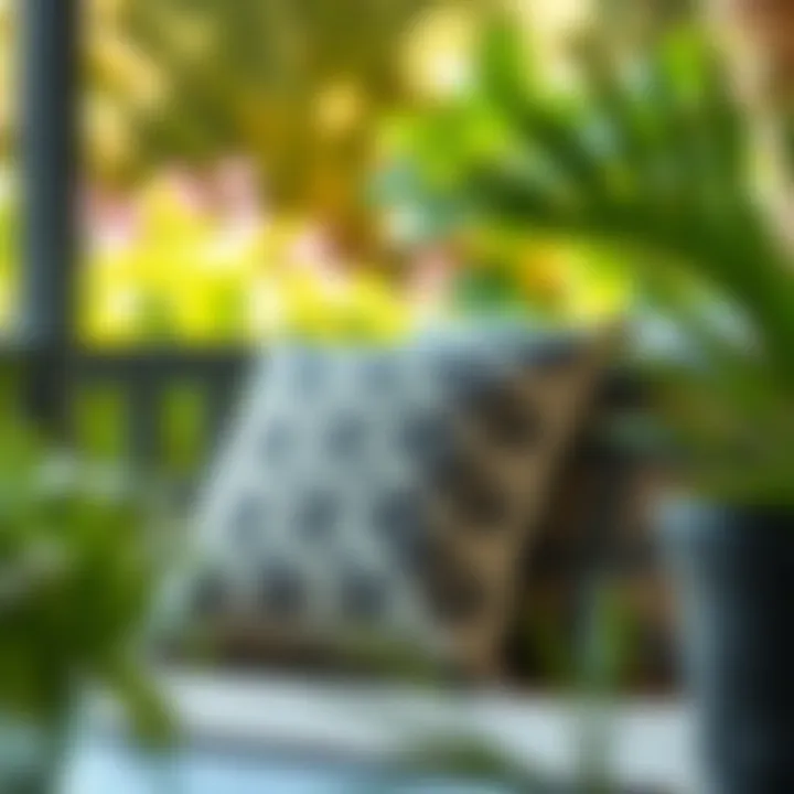 Maintenance tips for outdoor pillow covers displayed in a visually appealing manner