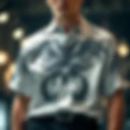 A stylish Medusa shirt showcasing intricate design elements