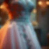 Elegant Missord prom dress showcasing intricate beading