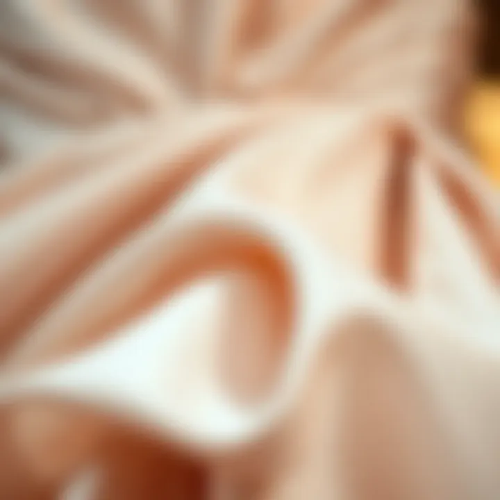Detail of luxurious fabric used in Missord dresses