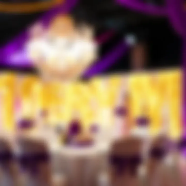 Innovative DIY Ideas for Elegant Party Decor Creative DIY decorations using purple, white, and gold materials