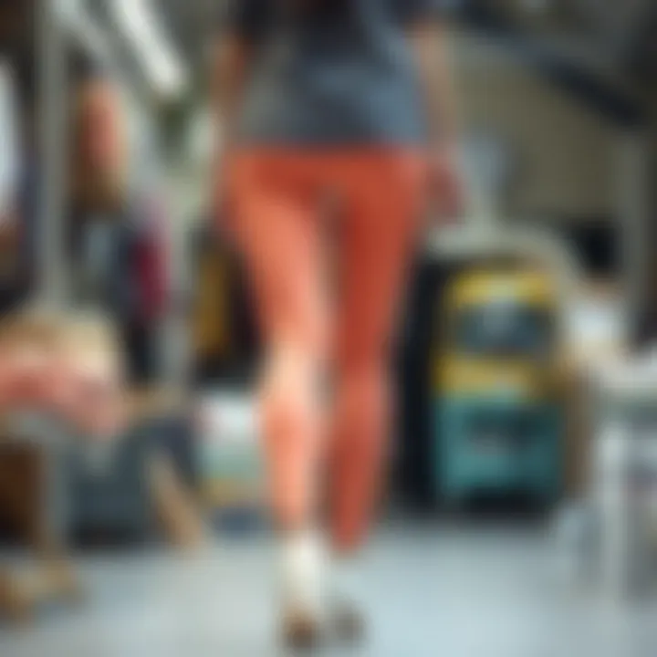 Ethical Production Practices in Fashion Sustainable production methods illustrated in crafting peach booty leggings