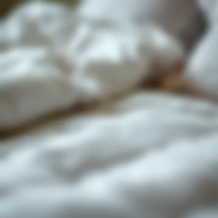 Close-up of fabric textures used in personalized comforters