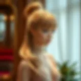 Elegant ponytail wig with bangs styled for a formal event