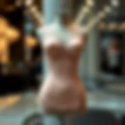 Elegant posture support shapewear displayed on a stylish mannequin
