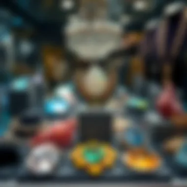 Crafted resin gemstone jewelry displayed elegantly