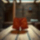 A stylish pair of sauna shorts displayed on a wooden bench in a serene sauna setting
