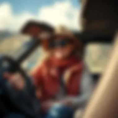 Seasonal attire for diverse road trip climates