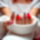 Stylish collection of short gel press-on nails in various designs