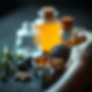 Detailed view of natural ingredients used in slimming lotions