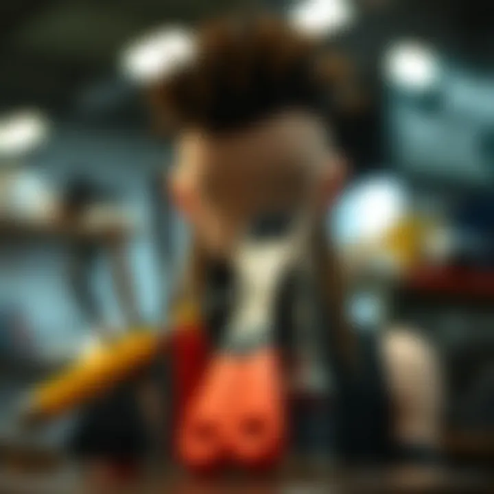 Essential Maintenance Tools for Spike Wigs An educational visual depicting the maintenance tools for spike wigs