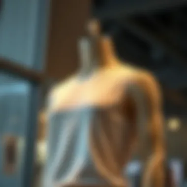 Stylish Presentation of Square Tank Tops Stylish square tank top on a modern mannequin