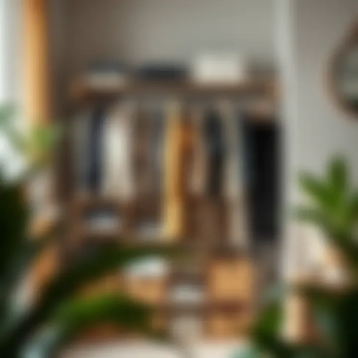 Eco-Friendly Choices for Stylish Organizing Sustainable stacking clothes organizers in a modern home