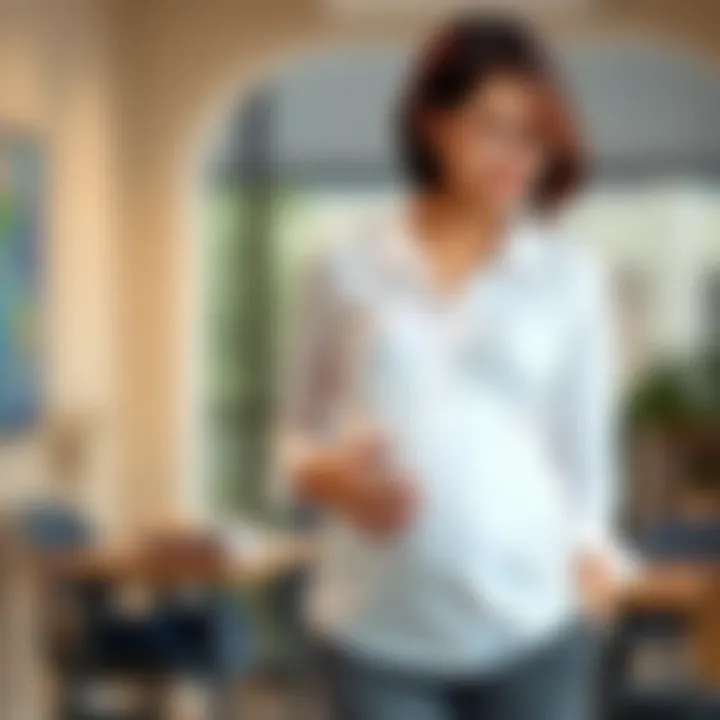 Comfortable yet professional maternity outfit