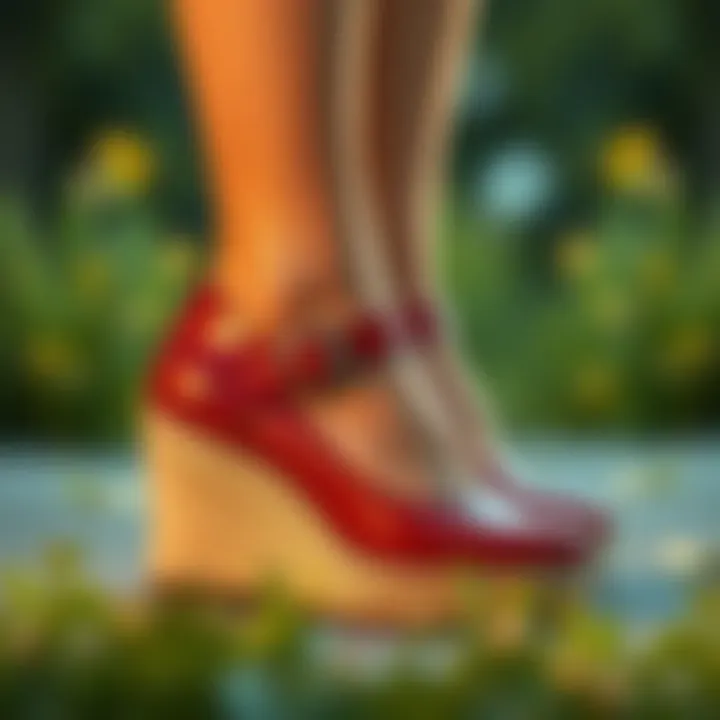 Sustainable care tips for wedge Mary Janes