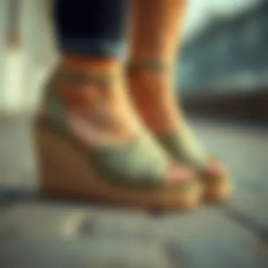 Eco-Friendly Materials in Low Heel Summer Wedges Sustainable materials used in summer wedge design