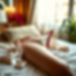 Luxurious silk thong draped elegantly on a soft surface