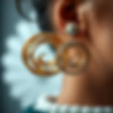 Cultural significance of adornment represented by various forward helix earrings.