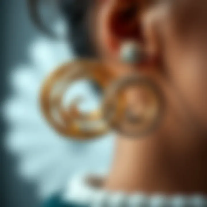 Cultural significance of adornment represented by various forward helix earrings.