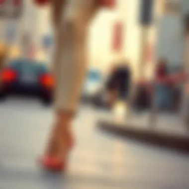 Versatile Styling with Kitten Heels A chic outfit styled with kitten heels, showcasing versatility.