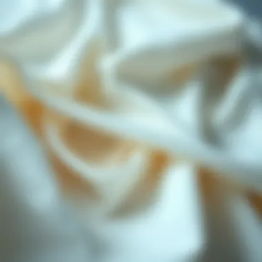 Close-up of fabric swatches showcasing sustainable materials for graduation dresses