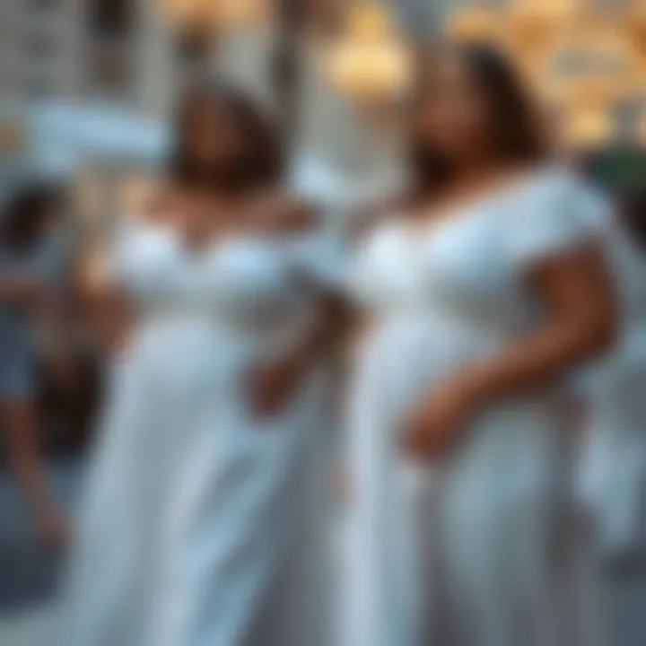 Sustainable fashion choices for plus-size white dresses